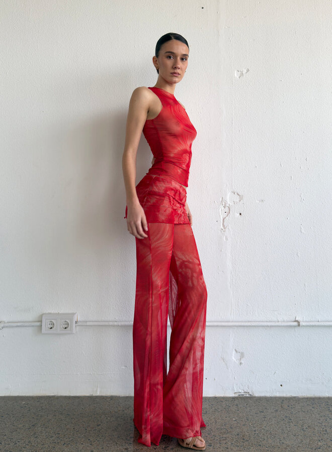 Insomnia Studio - Mesh Trousers - Fuego
