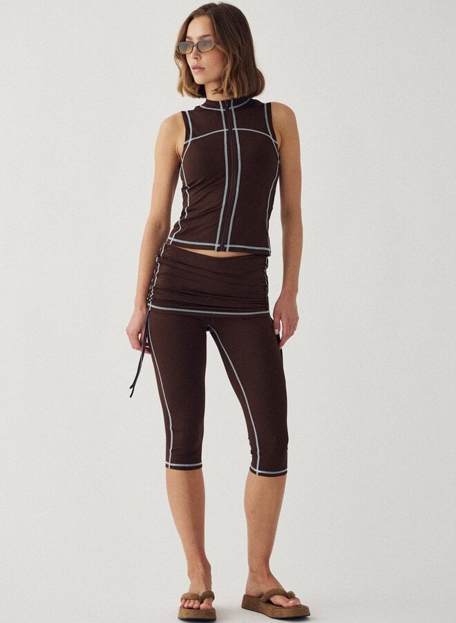 Noella - N-Lorena MW Capris - Chocolate