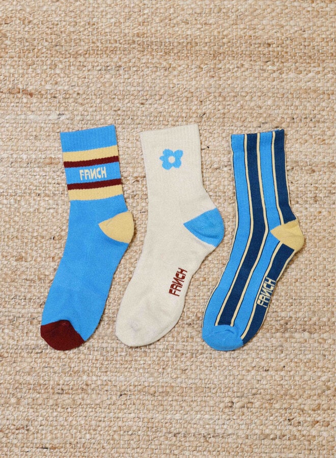 FRNCH - Chaussettes Mura - Bleu Lavande
