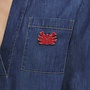 Nice Things - Crab Brooch - Intense Red