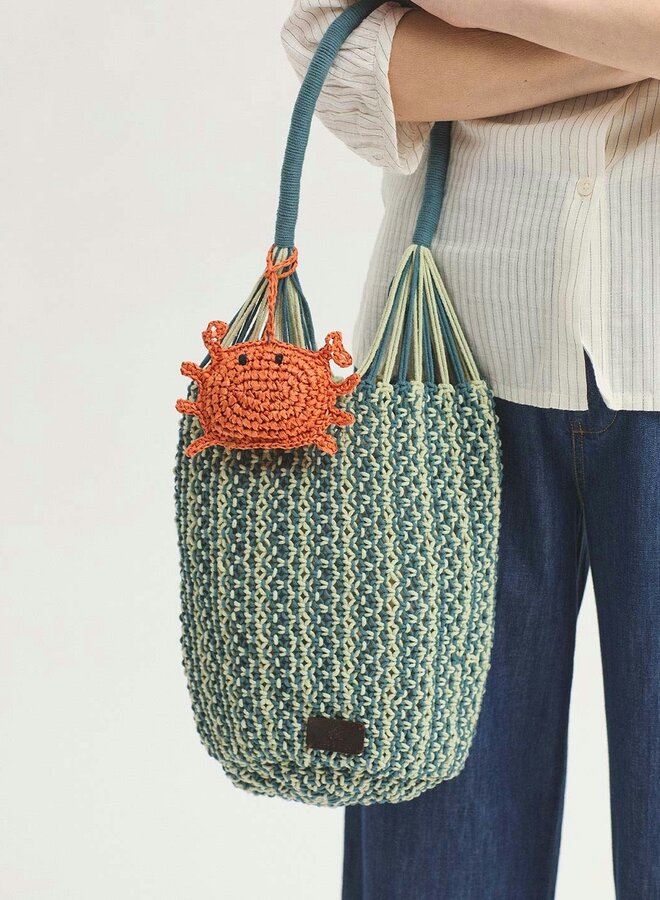 Nice Things - Raffia Crab Charm - Light Rust
