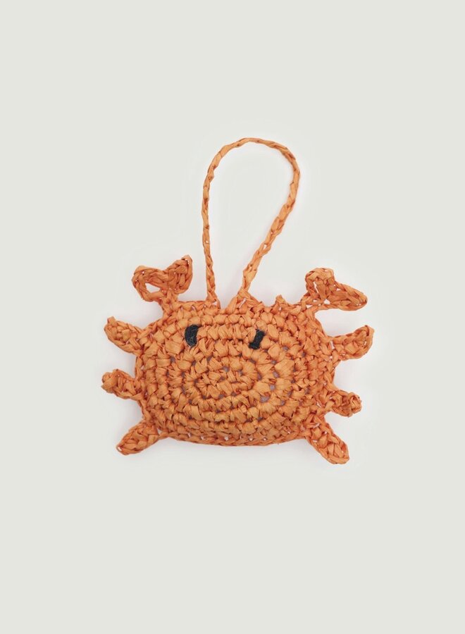 Nice Things - Raffia Crab Charm - Light Rust