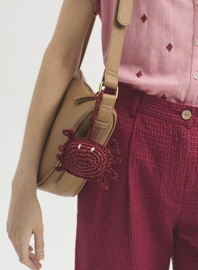 Nice Things - Raffia Crab Charm - Terracotta