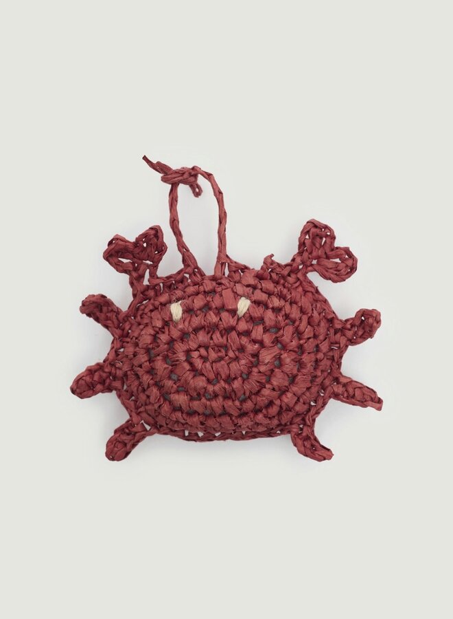Nice Things - Raffia Crab Charm - Terracotta