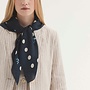 Nice Things - Dots & Logo Foulard - Navy