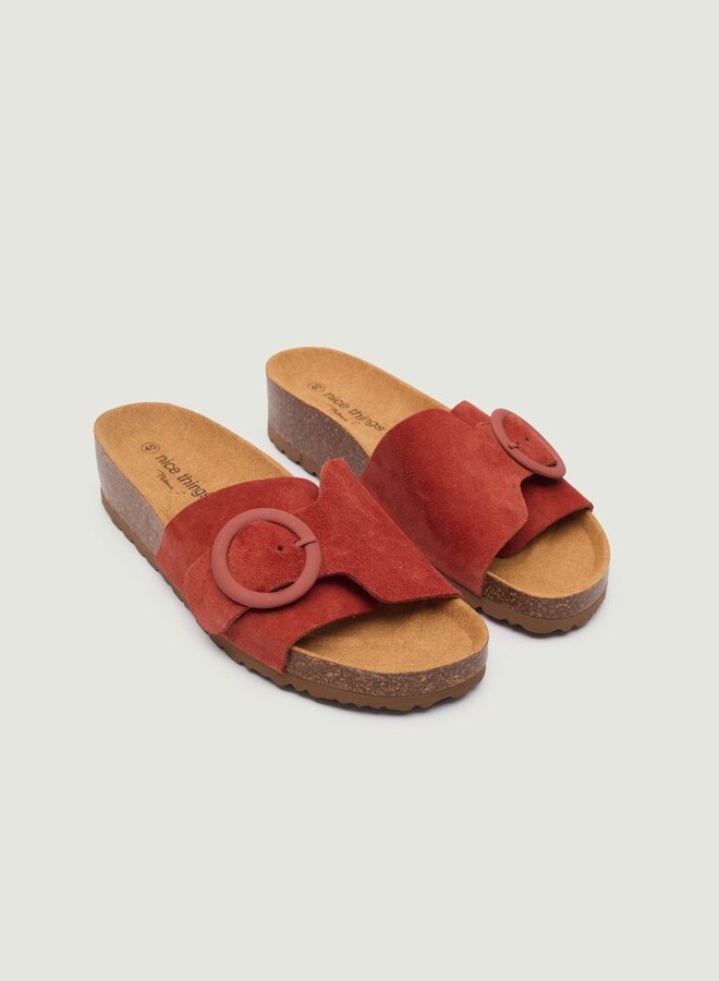 Nice Things - Bio Wedge Split Leather - Burnt Orange