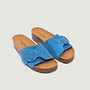 Nice Things - Bio Wedge Split Leather - Azure Blue