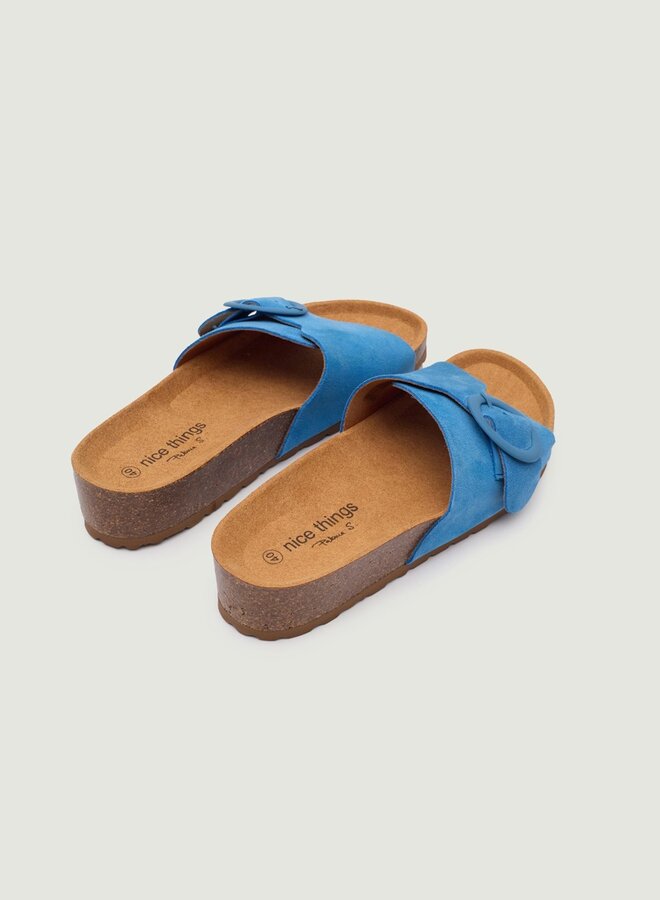 Nice Things - Bio Wedge Split Leather - Azure Blue