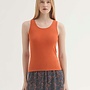 Nice Things - Basic Rib Tank Top - Intense Rust