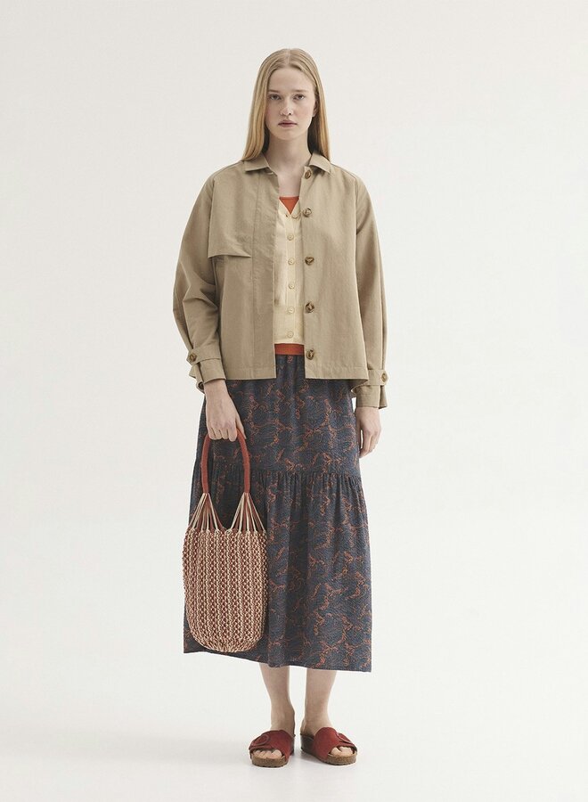 Nice Things - Basic Rib Tank Top - Intense Rust