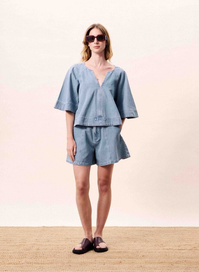 FRNCH - Blouse Citrine - Bleu Clair