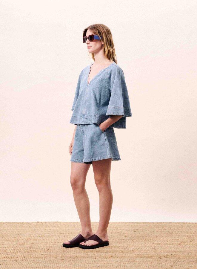 FRNCH - Blouse Citrine - Bleu Clair