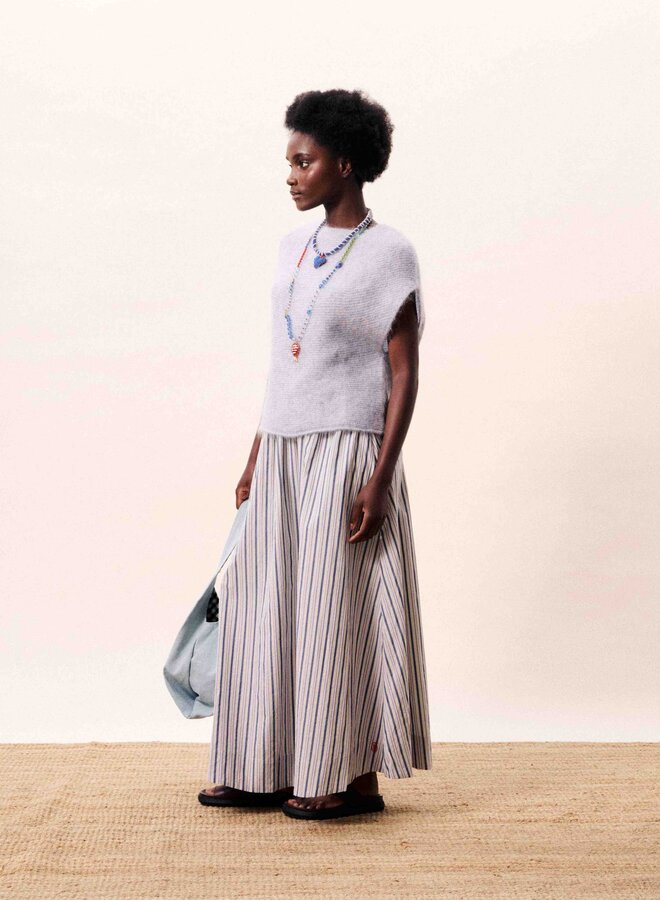 FRNCH - Jupe Kailani - Bleu Jean