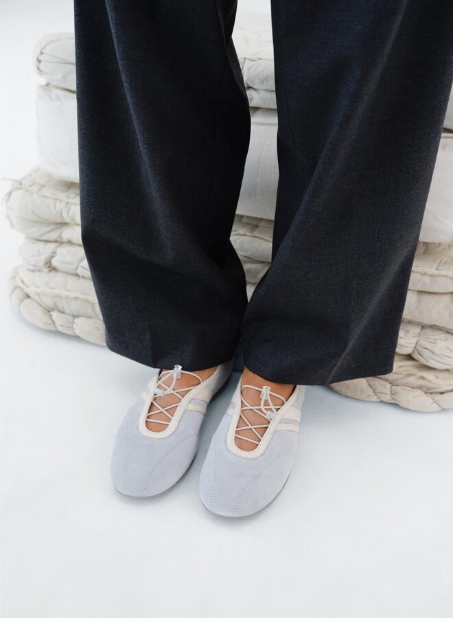 Vagabond - Hollie Ballet Flats - Blue Suede