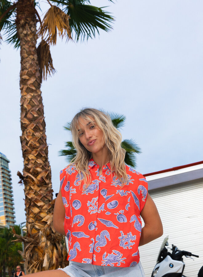 Laure + Max - Chemise Clipper - Imprime Calanque