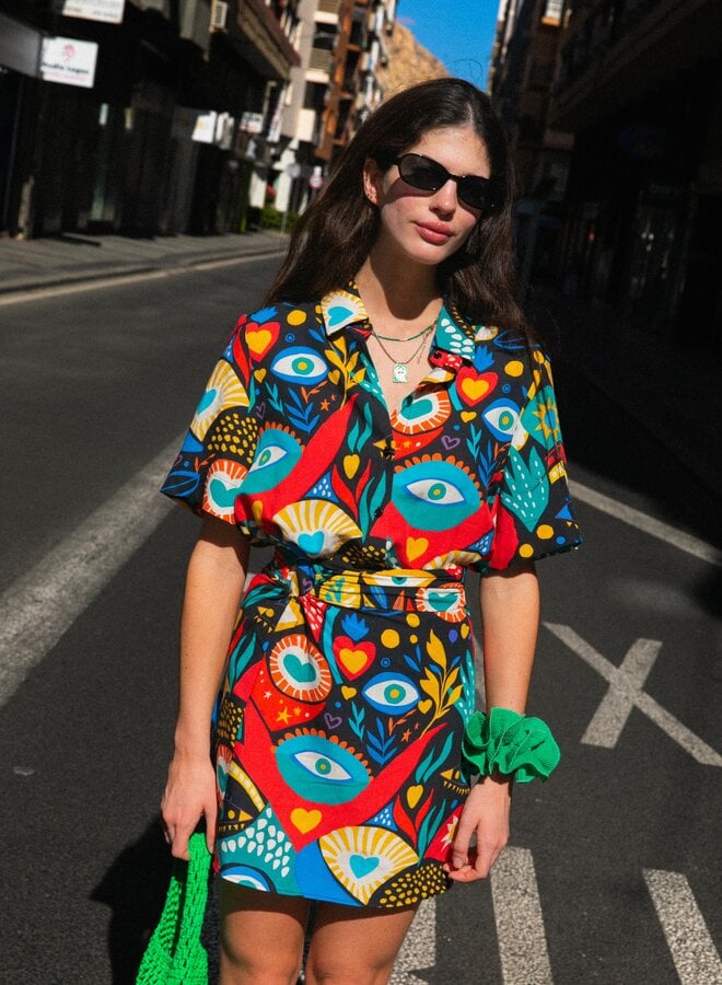 Laure + Max - Jupe Jalia - Imprime Lucky Eye