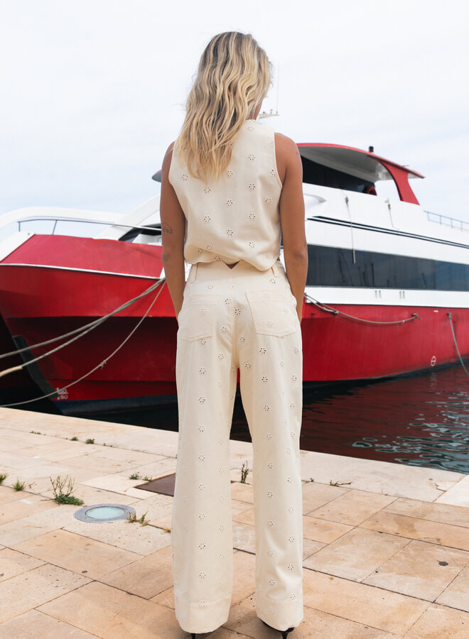 Laure+Max - Pantalon Palot - Broderie Flor