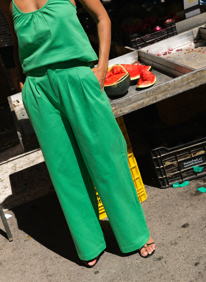 Laure+Max - Pantalon Piava - Vert Pomme