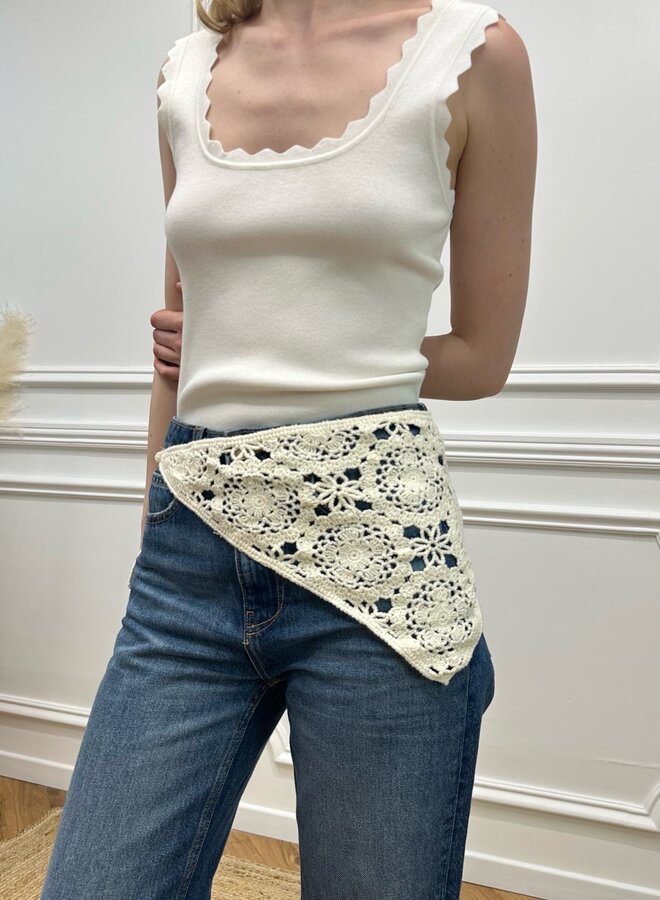 Foulard Crochet - Ecru