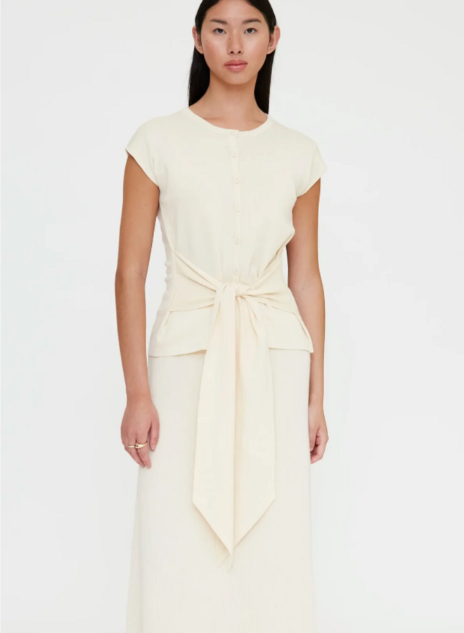 Wild Pony - Button Up Top - Ecru