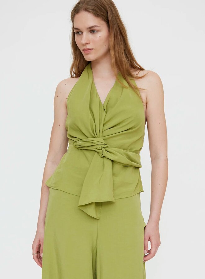 Wild Pony - Lace-up Top - Green