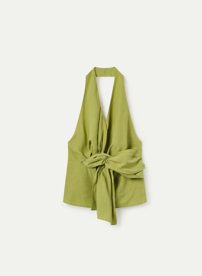 Wild Pony - Lace-up Top - Green