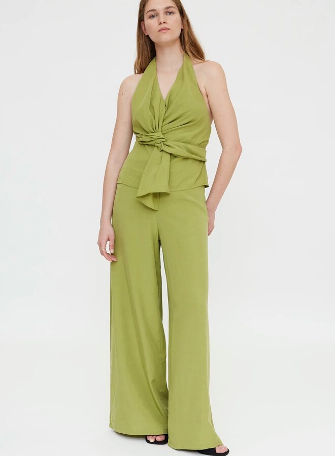 Wild Pony - Lace-up Top - Green