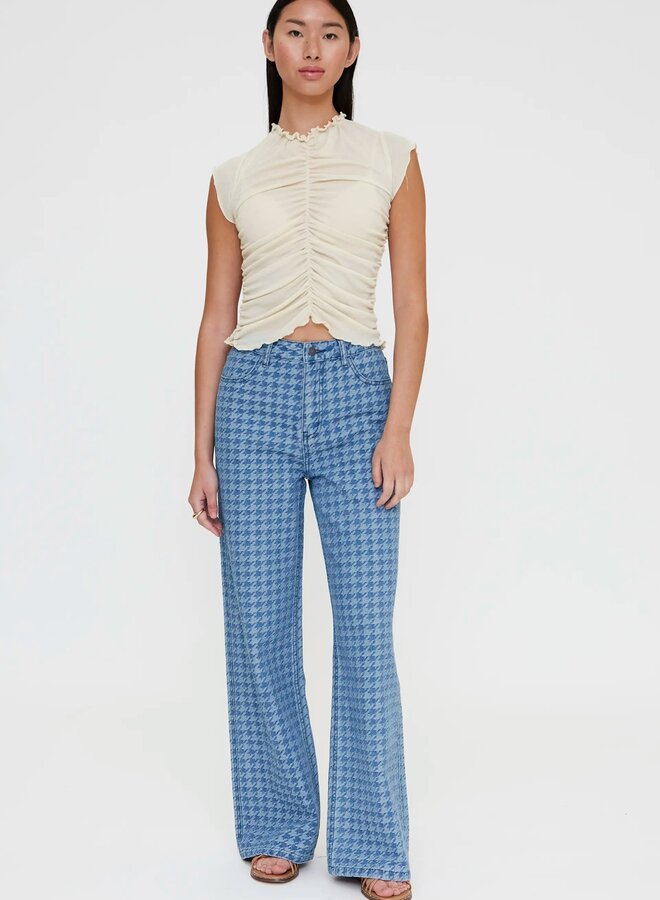 Wild Pony - Ruched T-Shirt - Ecru