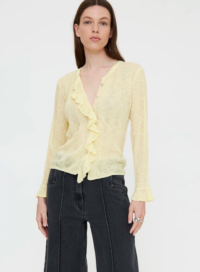 Wild Pony - Knitted Cardigan - Yellow