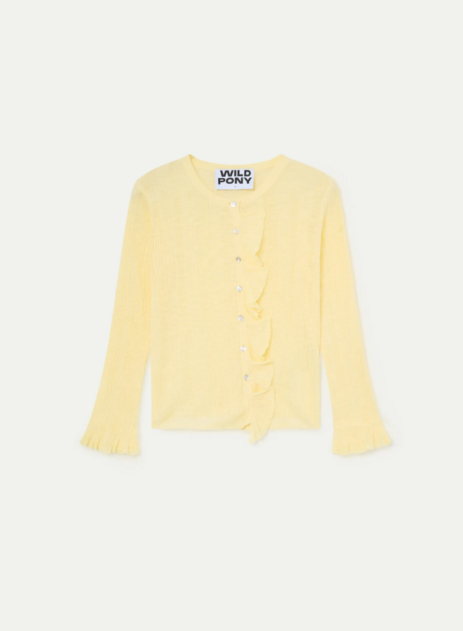 Wild Pony - Knitted Cardigan - Yellow