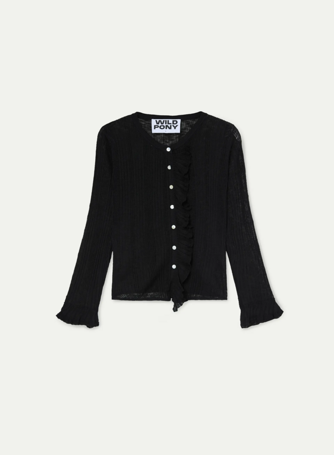 Wild Pony - Knitted Cardigan - Black