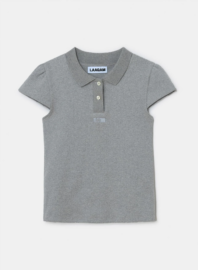 LAAGAM - Erya Polo T-Shirt - Grey