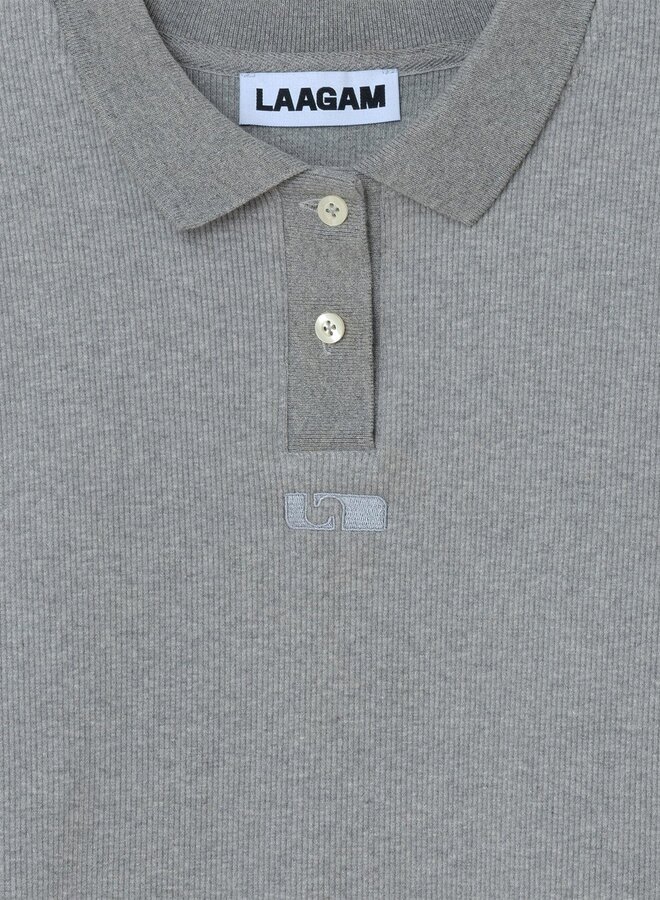 LAAGAM - Erya Polo T-Shirt - Grey