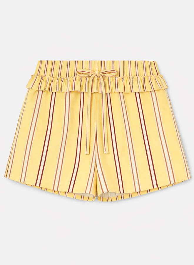 LAAGAM - Caos Poplin Boxer Pants - Butter