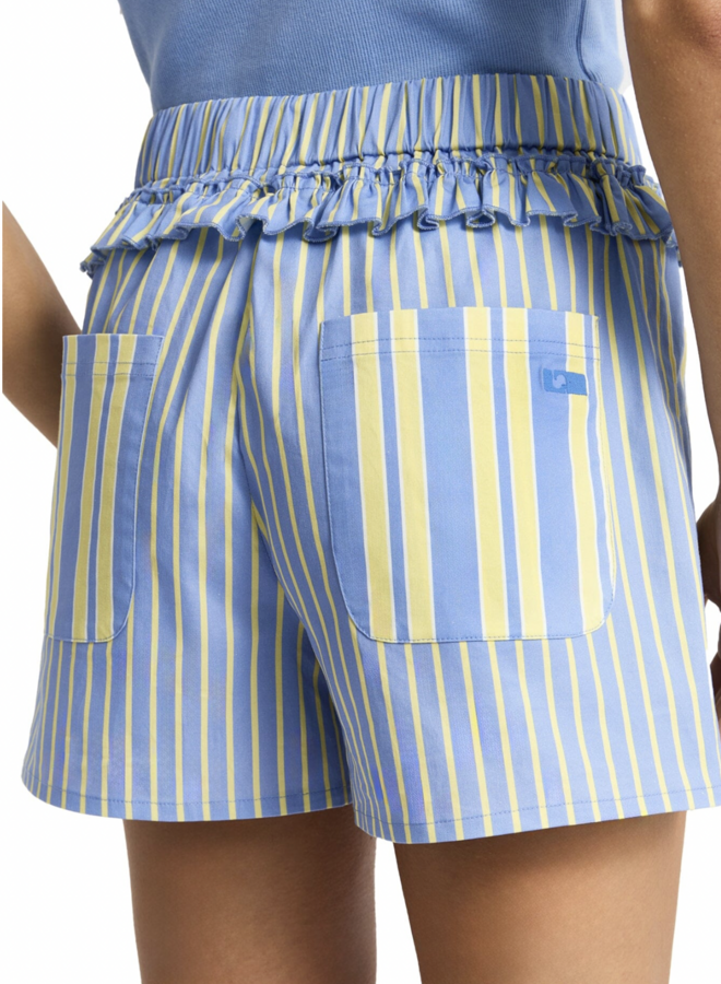 LAAGAM - Caos Poplin Boxer Pants - Blue