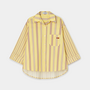 LAAGAM - Caos Striped Poplin Shirt - Butter