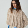 LAAGAM - Kelly Striped Sweatshirt - Beige