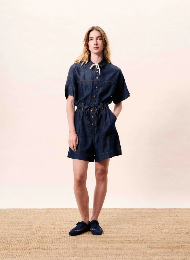 FRNCH - Combishort Mariselle - Bleu Jean