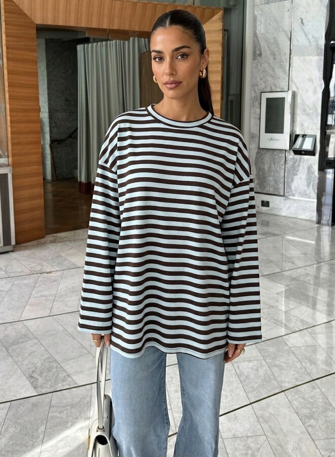 Longsleeves Honey Bee - Bleu et Marron