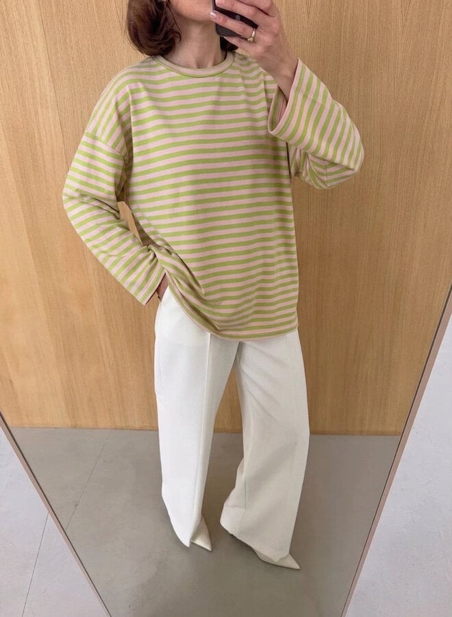 Longsleeves Honey Bee - Vert et Rose