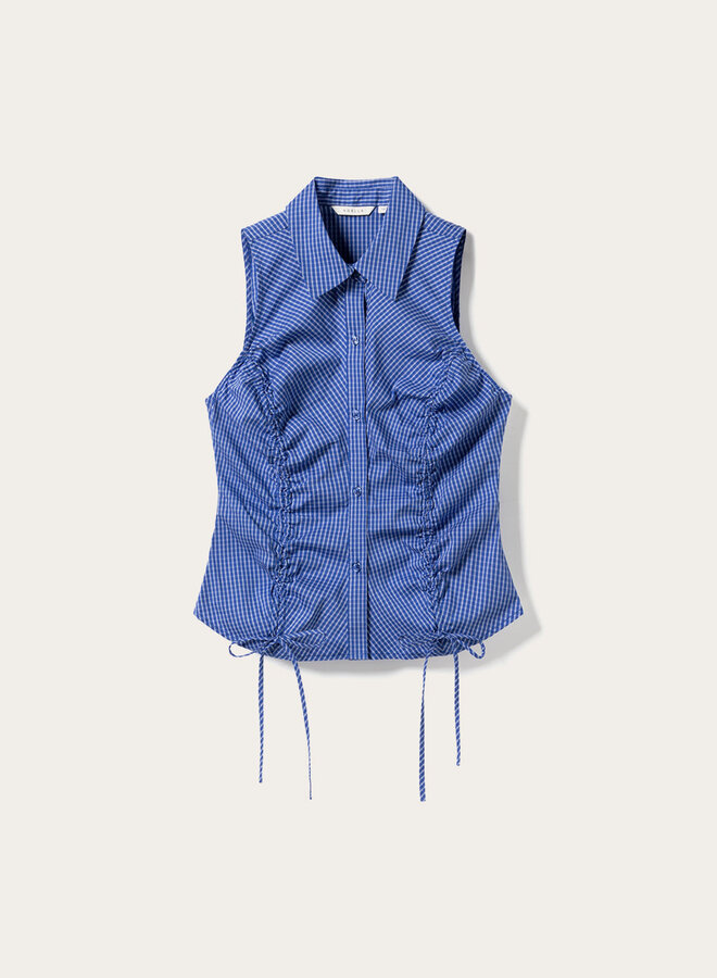 Noella - N-Micaiah Blouse Davy - Blue Check