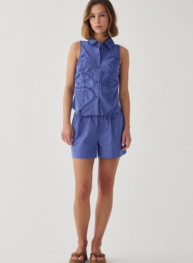 Noella - N-Micaiah Blouse Davy - Blue Check