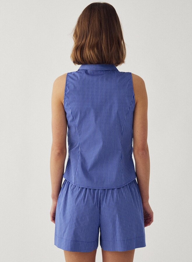 Noella - N-Micaiah Blouse Davy - Blue Check