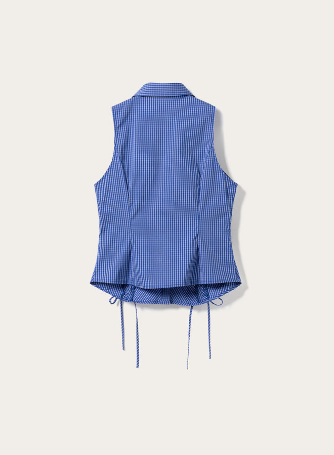 Noella - N-Micaiah Blouse Davy - Blue Check