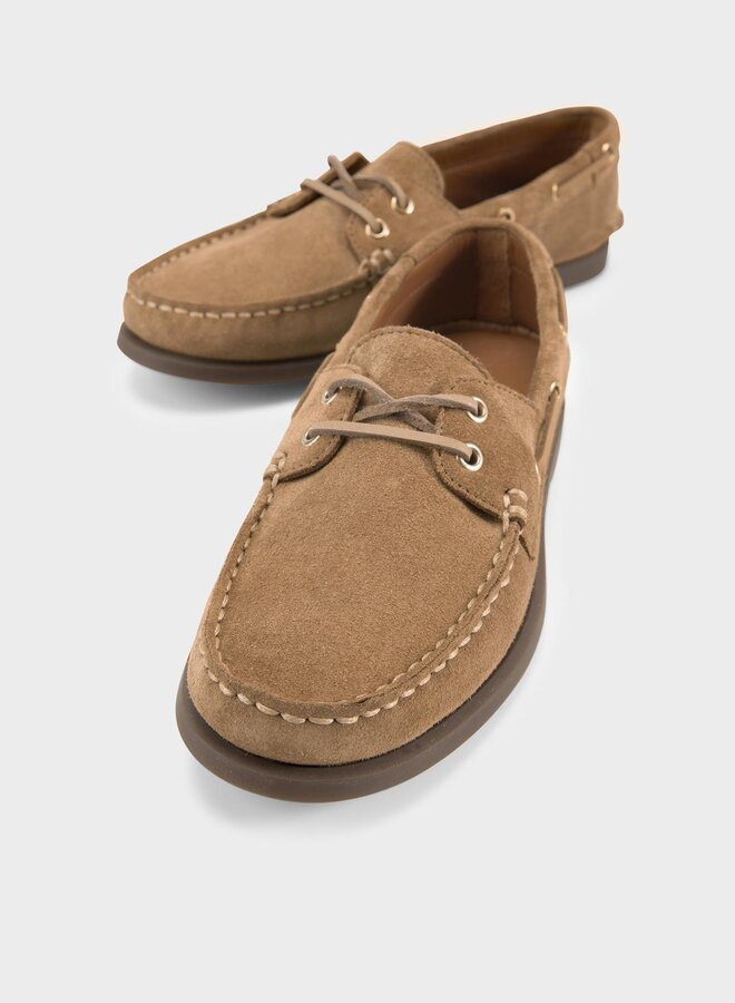Vagabond - Loui W Boat Shoes - Beige Suede