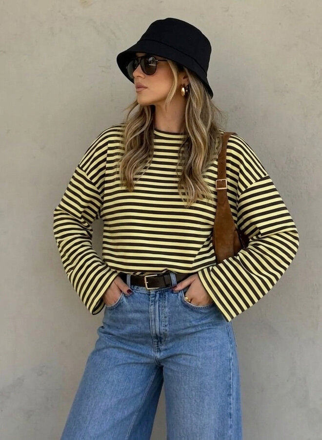 Longsleeves Honey Bee - Jaune et Marron