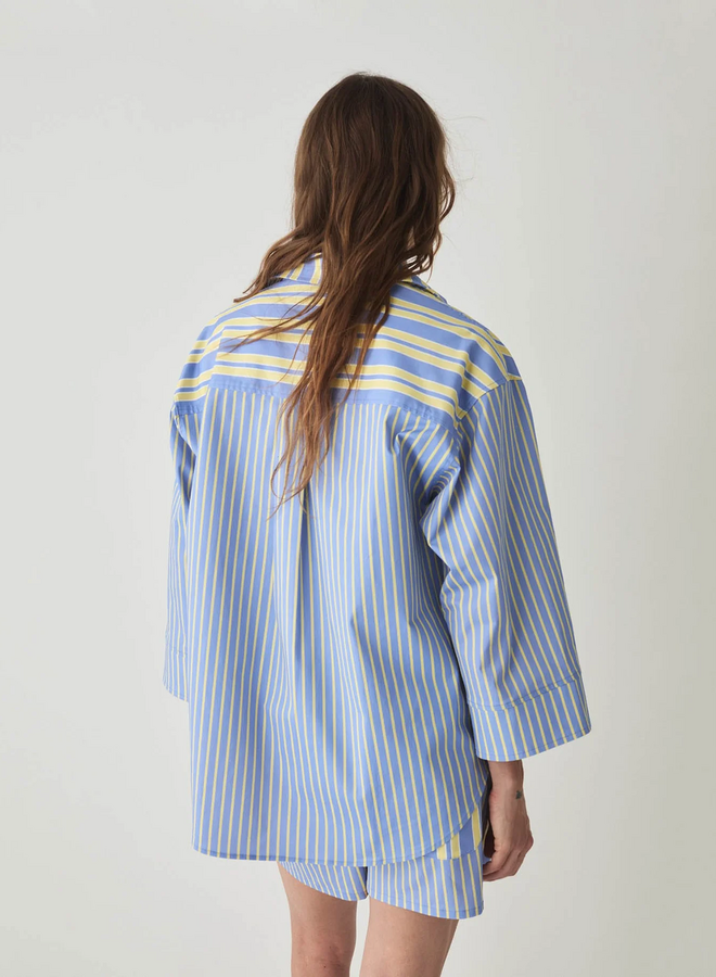 LAAGAM - Caos Poplin Shirt - Blue