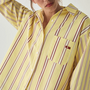 LAAGAM - Caos Striped Poplin Shirt - Butter