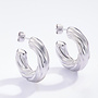 Lucy - Earring Pretzel - Silver