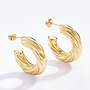Lucy - Earring Pretzel - Gold